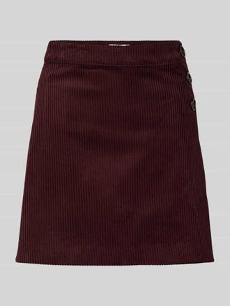 Mbym mbyM Cordrock mit Zierkn&ouml;pfen Modell Marlie in Bordeaux, Gr&ouml;&szlig;e XL