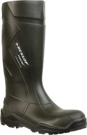 Dunlop Adults Unisex Purofort Plus Full Safety Wellington Boots (Green) - Size UK 13