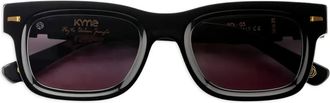 Kyme Occhiali da sole Jedi rettangolari - Nero