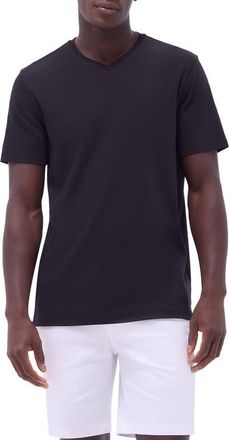 Bugatchi Holden Pima Cotton T-Shirt in Black at Nordstrom, Size Xx-Large