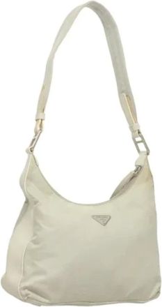 Prada Pre-owned Shoulder Bags, female, Beige, Size: ONE SIZE Pre-owned Vintage Shoulder Bag
