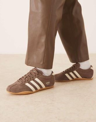 adidas Originals Tokyo - Sneakers marroni e bianche-Marrone