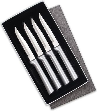 Rada 4 Piece Serrated Steak Knife Set with Gift Box