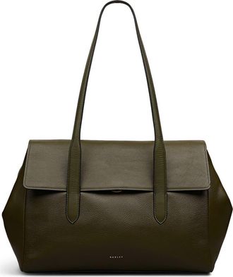 Radley London Mayfair Lane Large Flapover Satchel Bag in Pine Needle at Nordstrom Rack