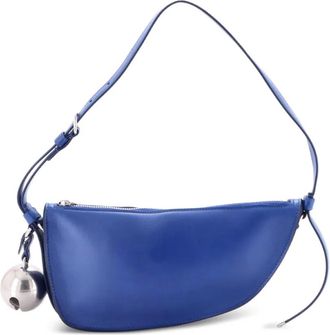 Burberry Shield Sling leren kleine schoudertas - Blauw