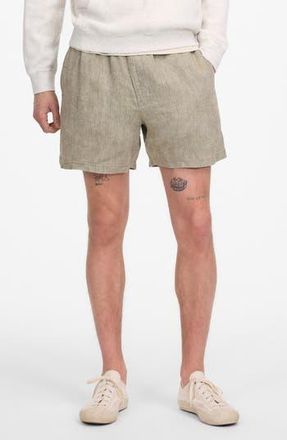 Madewell Everywear Linen Shorts in Sage at Nordstrom Rack, Size X-Large