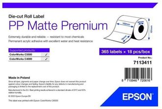 Epson Papel Para Imprimir Epson 7113411 Blanco (18 Unidades)