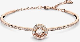 Swarovski Sparkling Dance Clear Crystal Rose Gold Tone Bangle 5497483