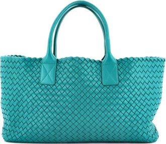 Bottega Veneta Cabat Intrecciato Nappa Medium tote bag - women - Calf Leather - One Size - Green