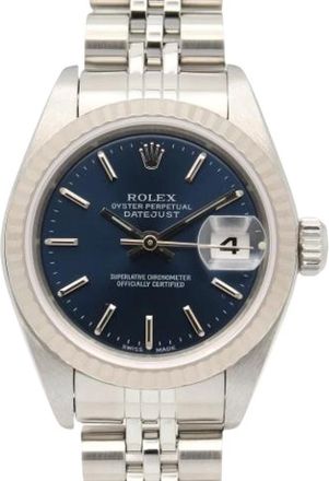 Rolex Pre-owned Lady-Datejust 26mm - - Pre-owned - Donna - Blu - ONE SIZE