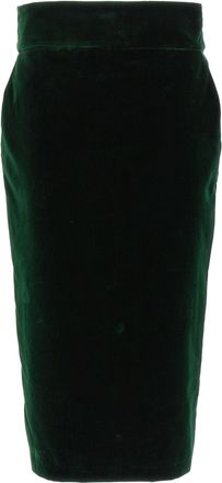 Alexandre Vauthier Velvet Midi Skirt