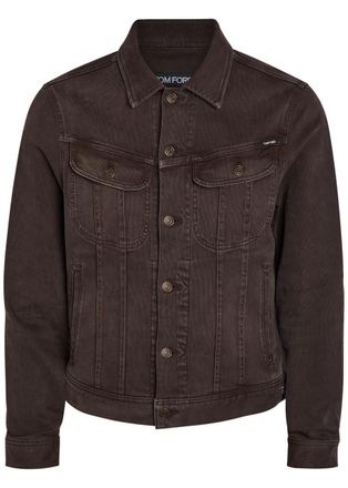 Tom Ford Patch Pocket Denim Jacket - Brown - XL