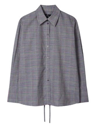 Paul Smith Geruit blouse - Grijs