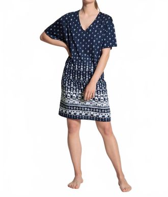 CALIDA Favourites Spring Lounge Dress In Blue