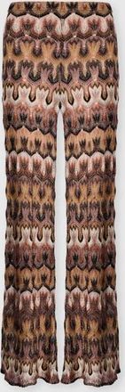Missoni Trousers In Viscose Lam&eacute; Arabesque Motif in Tan at Nordstrom, Size 40 It