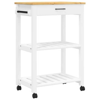 vidaXL Carrito De Cocina Monza Madera Maciza De Pino 60x40x90 Cm Vidaxl