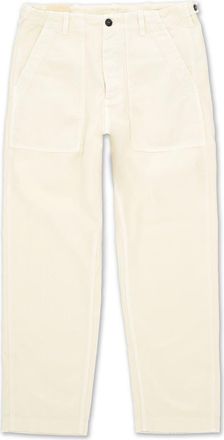 Fortela Newfatigue Herringbone Cotton Fatigue Trousers in Cream at Nordstrom, Size 30 Eu