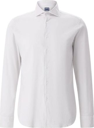 Fedeli Formal Shirts - Heren - Zakelijke Overhemden - Grijs - 3XL - Katoen - Overhemden