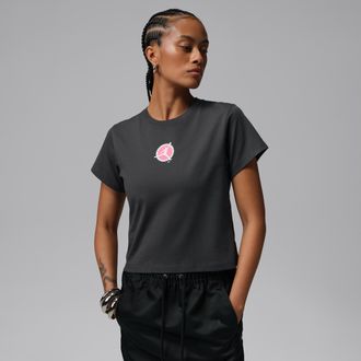 Nike Jordan Womens Jordan Brooklyn Graphic T-Shirt in Pink | IR0778-664