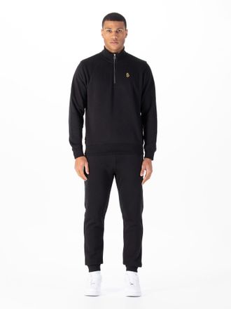 Luke 1977 Mens Sydney 1000 Tracksuit in Black Cotton - Size X-Large