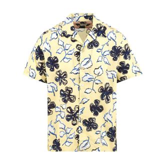 Paul Smith Relaxed Fit Geel Casual Overhemd - Heren - Korte mouwen Overhemden - Veelkleurig - S - Katoen - Overhemden