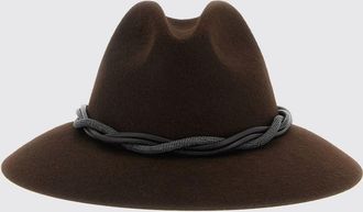 Brunello Cucinelli Cappello Fedora Brunello Cucinelli in feltro con monile intrecciato