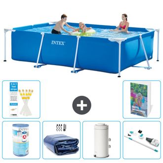 Intex Piscina Con Estructura Rectangular - 300x200x75 Cm - 7-piezas S120