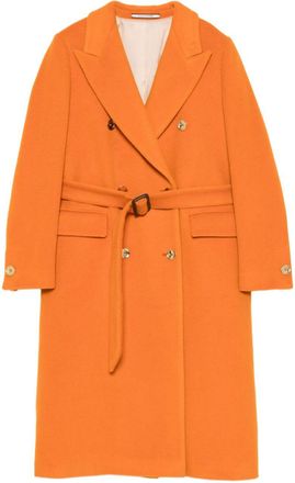 Tagliatore Womens Wool Double-Bteasted Coat