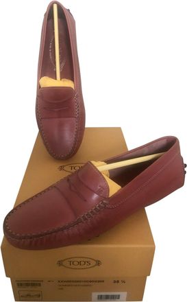 Tod's Antique Rose Gommini Penny Loafers Size 35.5