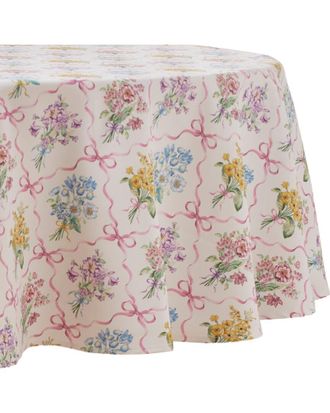 Lenox Bouquet Ribbon Round Tablecloth