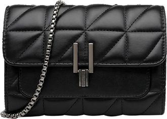 Generic Diamond Embossed PU Bag Retro Elegant Shoulder Crossbody with Metal Chain Strap Ideal for Daily Commuting Social Occasions