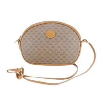 Gucci Pre-owned Cross Body Bags, female, Beige, Size: ONE SIZE Pre-owned Vintage Shoulder Bag