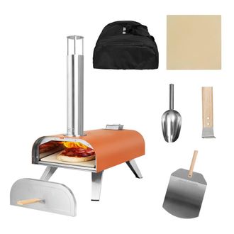 George Foreman 12 Wood Pellet Pizza Oven Paddle & Carry Bag in Orange