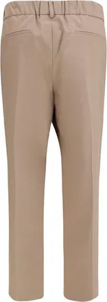 Brunello Cucinelli Womens Beige Cotton Casual Pants