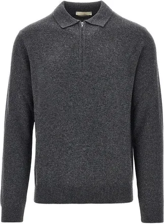 Daniele Fiesoli Upcycled cashmere polo sweater Man XXL