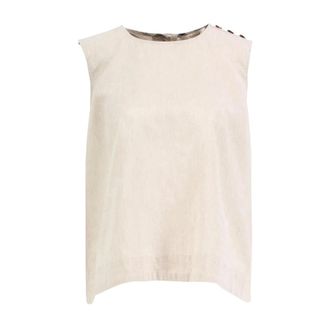 Barbour Josie Top - female - Barbour - Sleeveless Tops - Beige - XS - Tops
