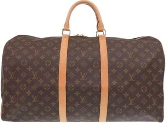 Louis Vuitton Pre-owned Boston Bag M41424 - Heren - Vintage Weekendtas - Bruin - ONE Size - Leer - Vintage