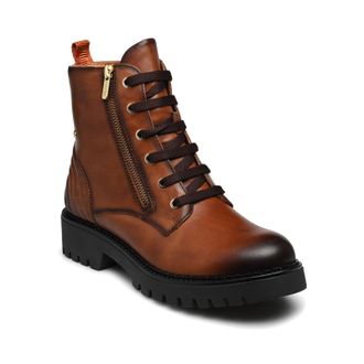 Pikolinos Aviles W6P-8560 Leather Womens Lace Up Boots - Cuero - Size:UK 6-6.5