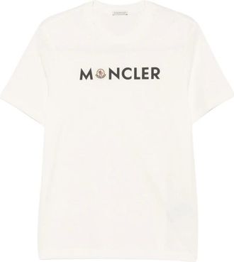 Moncler Camiseta Cuello Redondo - Tops - Hombre - Blanco - S
