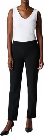 Joseph Ribkoff Slim Mid-Rise Trouser Pant In Black