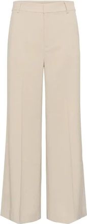 Inwear Briez Flowy Pant - Dames - Wijde Broeken - Beige - XS - Polyester - Broeken