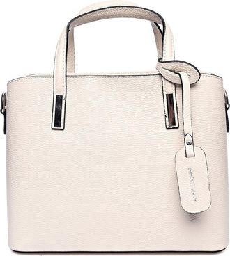 Anna Luchini Beige Rundleer Tas