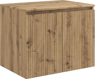 vidaXL Mueble De Ba&ntilde;o Montado En La Pared Roble Artisan Vidaxl