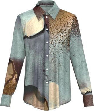 Marella Overhemden, Dames, Veelkleurig, 2Xs, Denim, Facella Shirt