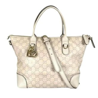 Gucci Pre-owned Handbags, female, Beige, Size: ONE SIZE Pre-owned 269957 Tote Bag