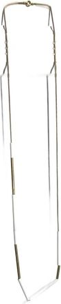 Sibilia Womens Tubes Necklace In White