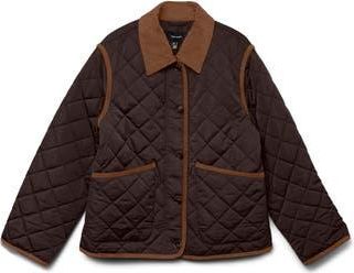 Vero Moda Emily Short Jacket in Chocolate Torte Detail at Nordstrom Rack, Size X-Small