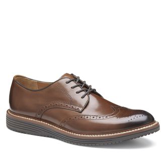 Johnston & Murphy Mens Upton Wingtip Lace Up Dress Shoe