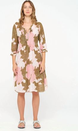 Oneseason Playa Middy Poppy Dress In Camel
