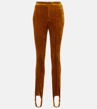 Chlo&eacute; Chlo&eacute; Velvet stirrup pants